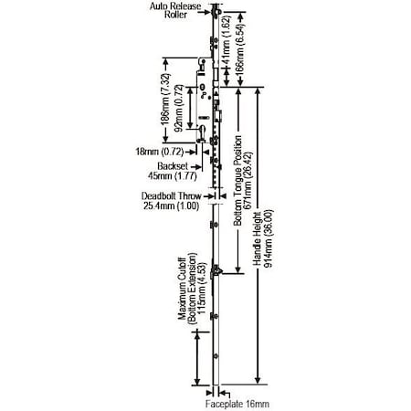 Strybuc Auto Tongue Lock Extension 850-8778291
